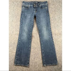 American‎ Eagle Jeans Women's 30 X 29 Blue Denim Cotton Regular Fit Straight Leg